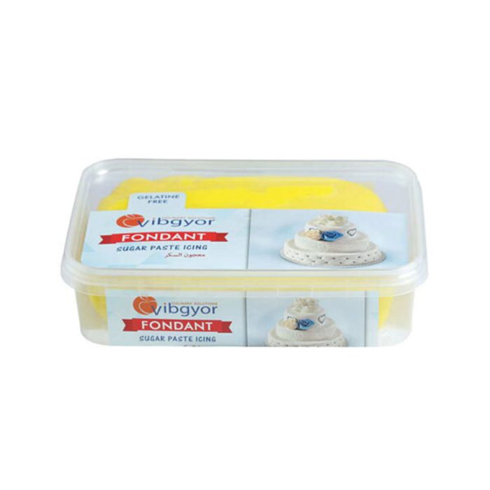 vibgyor yellow fondant sugar paste 1.1 kg